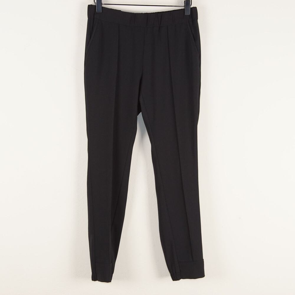 Brochu Walker Sophia Tapered Ankle Elastic Waist Black Crepe Pants Womens Sz XS